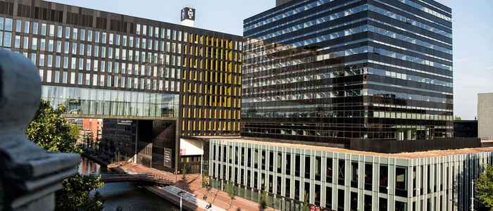 Students in the law library